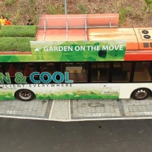 Last month, urban greenery specialist GWS Living Art launched the &#039;Garden on the Move&#039; campaign and installed green roofs on 10 public buses in Singapore.