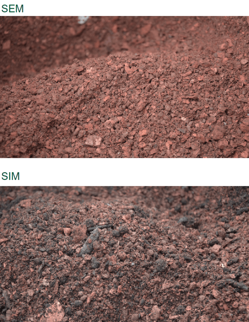 Diadem SEM és SIM zöldtető ültetőközegek összehasonlítása különböző szemcsemérettel és ásványi összetétellel